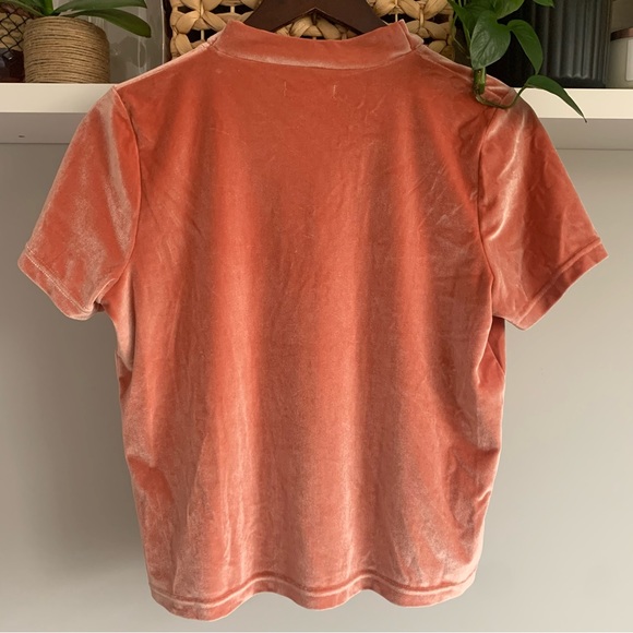 • [Madewell] Velvet Tie Neck Top • - Picture 7 of 10